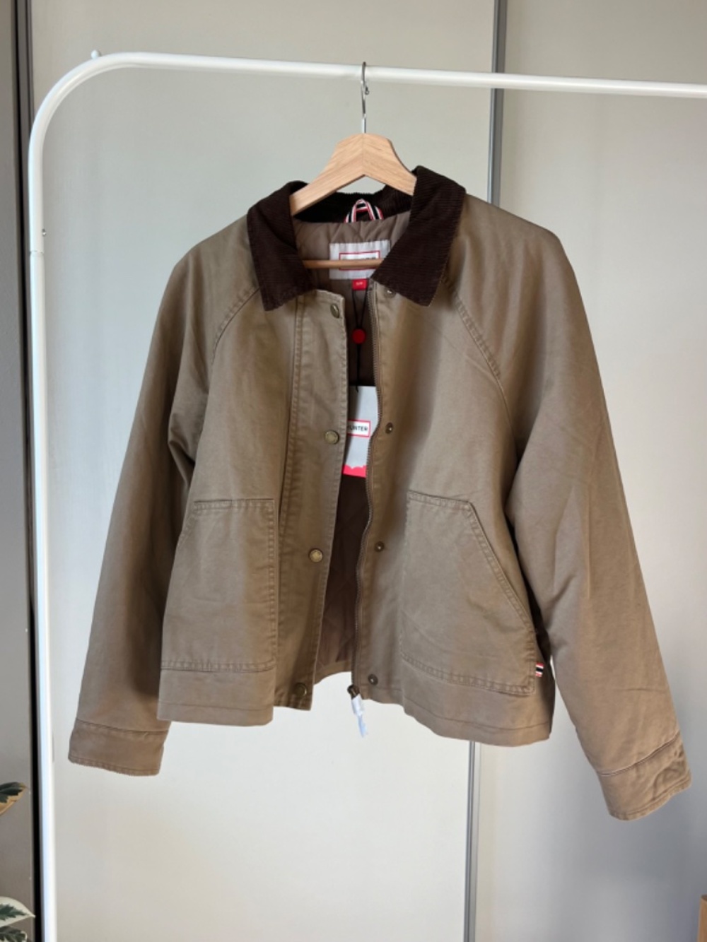 Hunter Jacket Brown Corduroy Collar Utility Jacket NWT - Picture 6 of 6